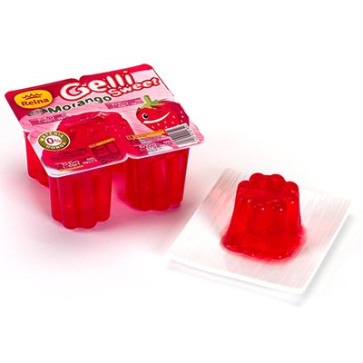 GELATINA GELLI-SWEET MORANGO REINA 4X100G          