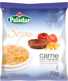 PALADAR MEAT SOUP WITH MACARONI 24X70G           